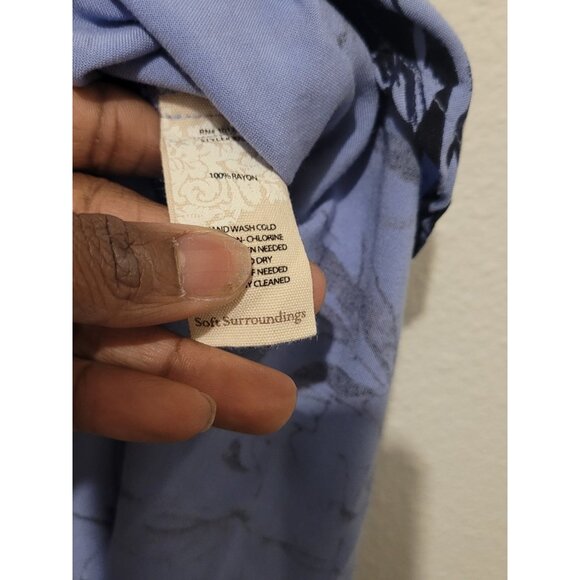 Soft Surroundings Spring Fever Maxi Skirt Purple Wmn Sz PM Butterflies Boho - Picture 8 of 10